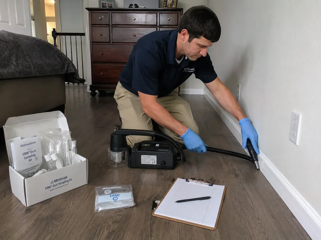 An ERMI mold test in progress