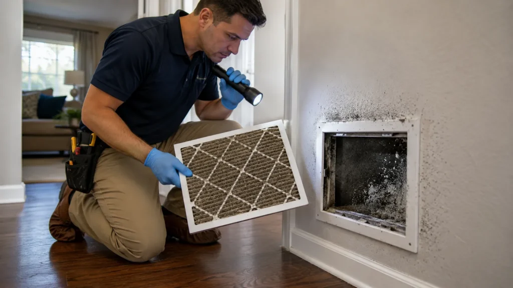 Mold in HVAC air ducts